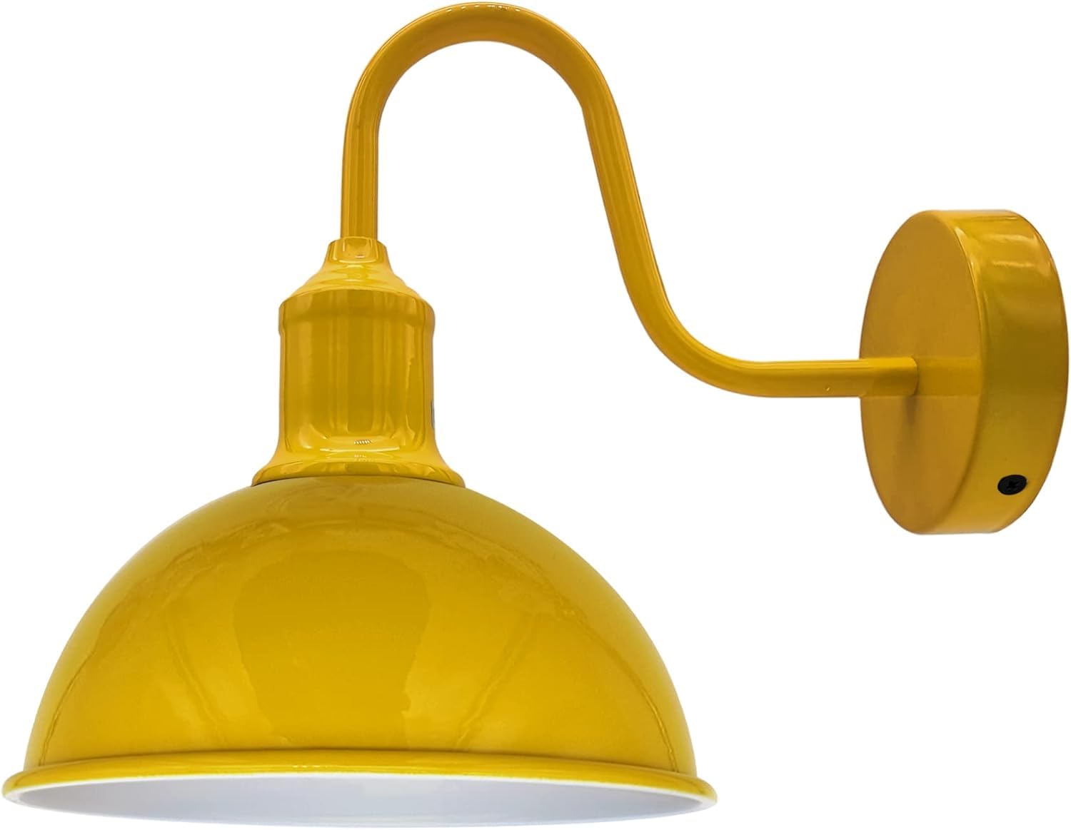 LEDSone Vintage Black Wall Sconce Light Fittings Metal Dome Shade Shape Indoor Light for Bedroom, Dining Room, Foyer, Garage, Guestroom