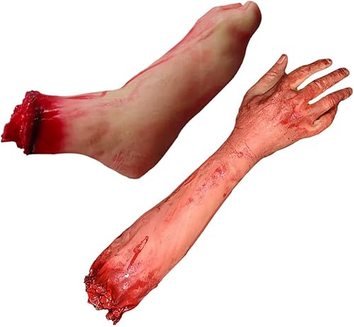 Miniatura 3 de Brazo Severed Horror Herramienta falsa con brazo roto broma truco de fiesta de Halloween Accesorios para niños Juguetes