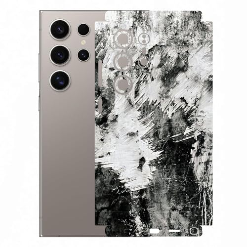 Image of AtOdds - Full Body Back Screen Guard Protector Film - Lamination Wrap Skin Sticker Compatible with Samsung Galaxy S24 Ultra | Scratchproof Matte Finish (Messed)