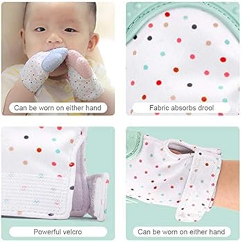 Self Soothing Baby Teething Mitten For 