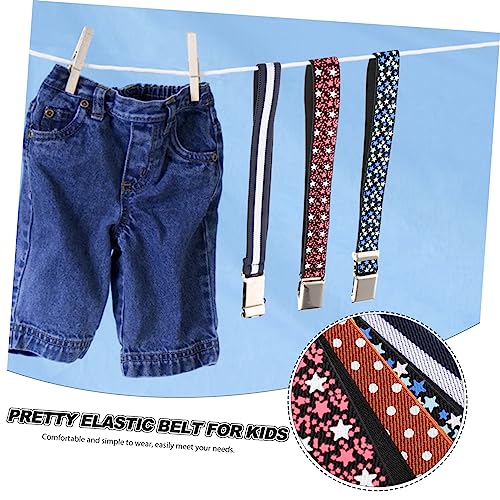 4 pcs Elastic Belts Stretchy Waistbands for Boys Lightweight Comfortable Waist Belts for Jeans and Dress Pants3