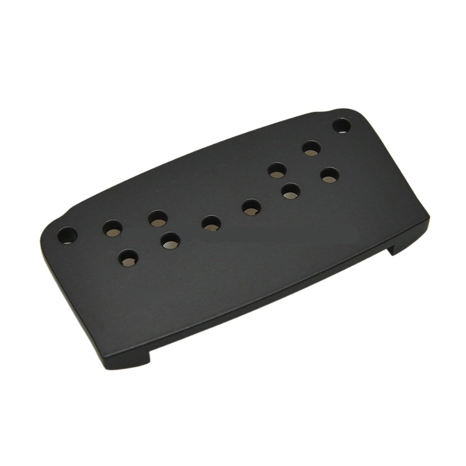 Ponte per chitarra elettrica 6 corde lavorato CNC per Ibby HM | Ponte in metallo cromo nero, corpo unico ambidestro con sellette preangolate(Black 10.8mm)