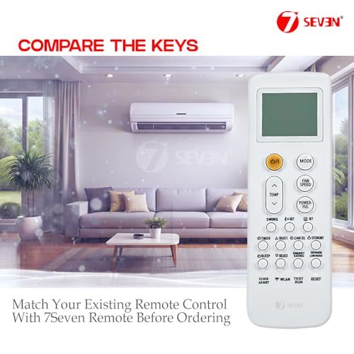 Image of 7SEVEN Compatible with O General Inverter Ac Remote Original AR-RRA2E Model 252 Suitable Split Air Conditioner ASGG24CETA-B and Ensure Genuine Remotes Replicate Exactly