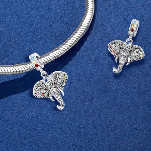 Ladybug Elephant Lucky Four Leaf Clover Charm Bead for Pandora Bracelet2