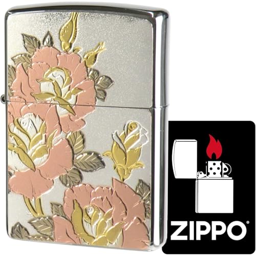 Encendedor Zippo Oil Lighter Electrocasting Rosa Plata