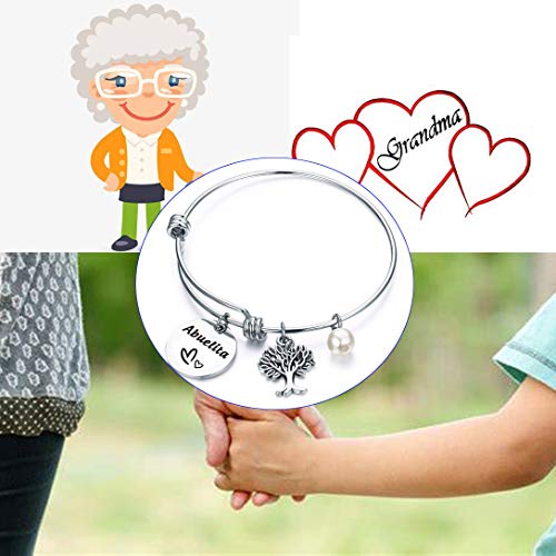 BEKECH Granny Bracelet Granny Birthday Gift Granny Wire Bangle Best Granny Ever Gift for Grandma Nana (Abuelita) - Image 6