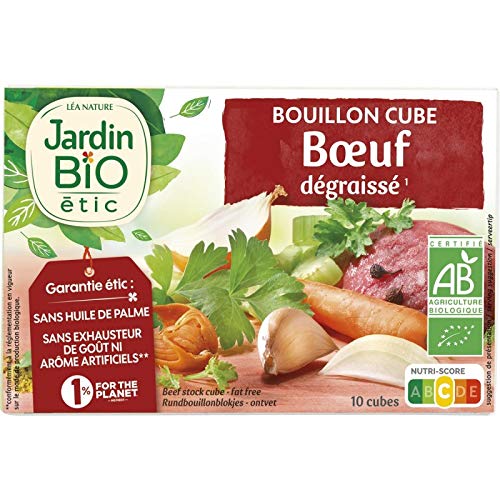 Bouillon cube boeuf dégraissé bio Jardin BiO étic lot de 3