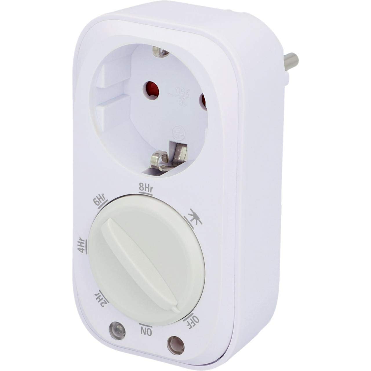 UNITEC Timer bianco (Confezione da 2)