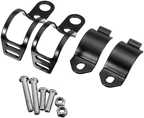 Universal Motorcycle Turn Signals Relocation Fork Clamps Mount Light Holder lamp mount Bracket for 27MM-31MM front fork (Black)