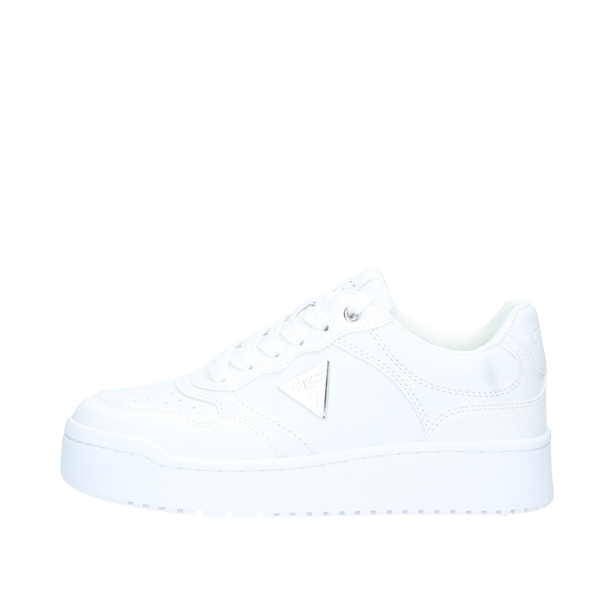 GUESS Scarpe Donna Sneaker Miram in Ecopelle White DS24GU13 FLPMIRELE12