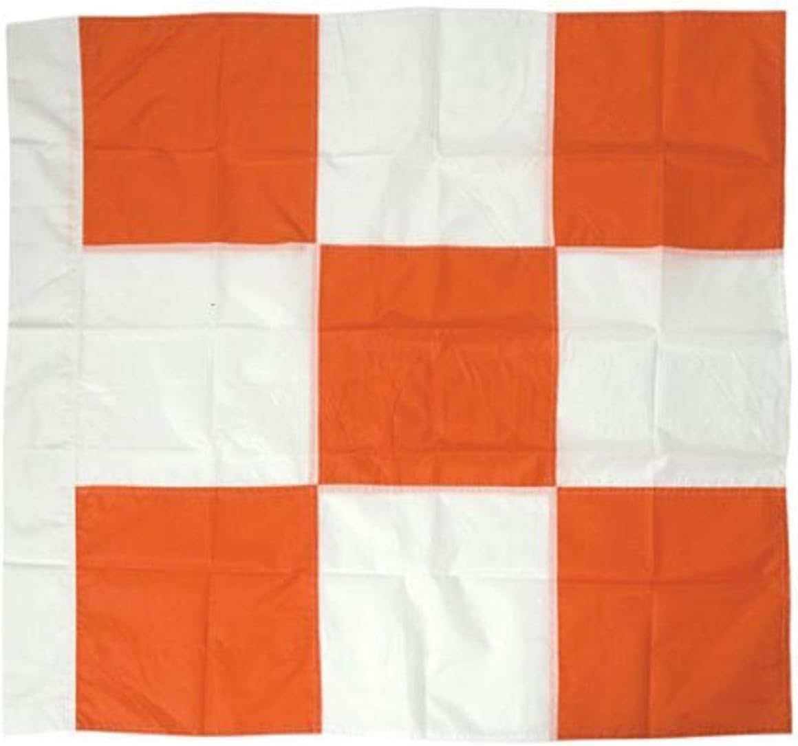 Safety Flag APF 36 by 36 Airport Flag, Orange and White
