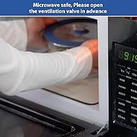 Vista 8 de Paquete de 2 tapas de repuesto para Pyrex 7201-PC 4 tazas recipientes de vidrio para mezclar tazones de silicona, cubierta de almacenamiento a