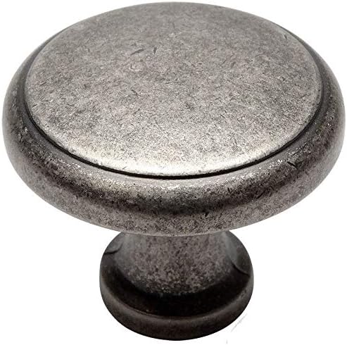 25 Pack - Cosmas 9985WN Weathered Nickel Round Cabinet Hardware Knob - 1-1/8" Diameter