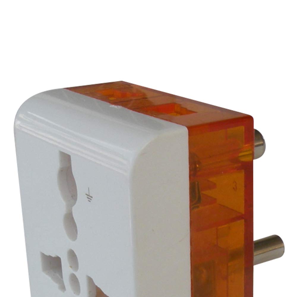 MX Universal 3-Pin Multi-Plug Socket with Surge and Spike Protector Polycarbonate Moulding 5 AMP Connector, Pack of 2 (*MX-3216A-02) — Amazon image 2