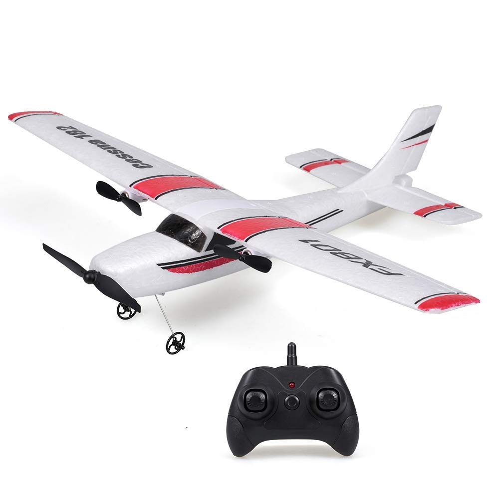 HX0945 EBOYU FX801 RC Airplane Remote Control Plane Cessna 182 2.4G 2CH RC Fixed Wing Plane/Electric Flying Aircraft RC Drone