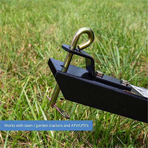 Titan Attachments 400 LB (10 Cu. Ft.) Economy Poly Dump Cart for Lawn Tractor and ATV/UTV’s, Poly Dump Cart, Utility Tow