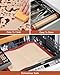 Silicone Baking Mat, Sopito Platinum Silicone Non Stick, Food Safe Cookie Baking Mat, Heat Resistant 480℉ Oven Liners for Bottom of Oven, Length 16.5'' Width 11.6'', 2 PCS-Red