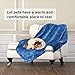 Msicyness Dog Blanket,Soft Fuzzy Blankets for Puppy, Medium Premium Fluffy Blankets Plush Fleece Throw Dog Bed, Couch, Sofa, Reversible Travel Warm Covers