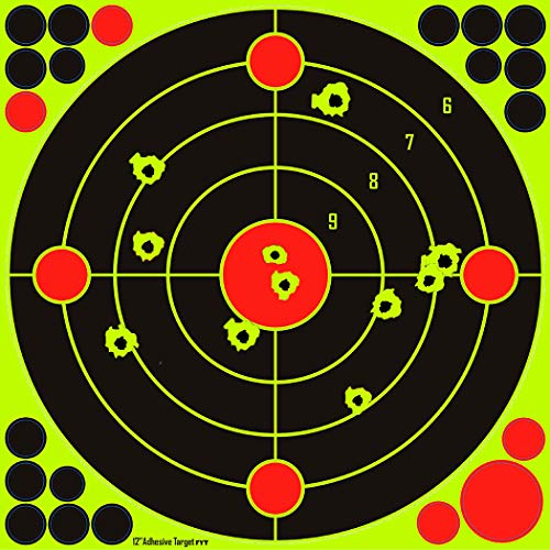 Rinling 12 Inch Shooting Targets 20 Pack,Reactive Splatter Bullseye Targets For Bb,Rifle,Air Rifle,Airsoft,Pistol,Pellet Gun #TOP1