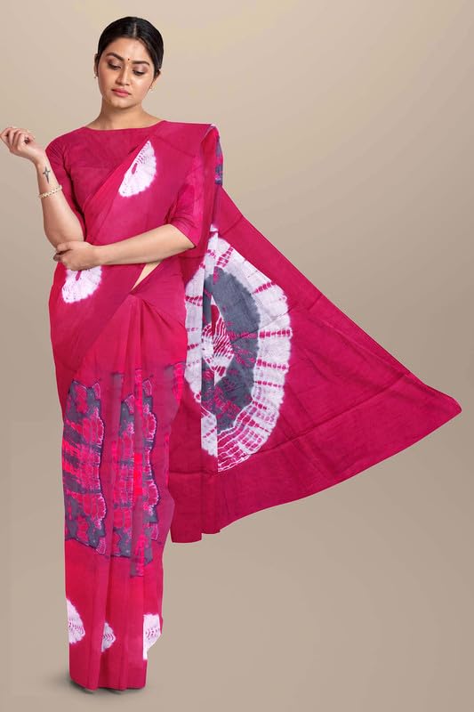 Image of SURAJ INTERNATIONAL Printed Cotton Saree For Women With Blouse Piece | Ideal For Everyday And Office Wear
