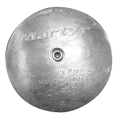 Martyr CMR 2 Rudder/Trim Tab Disc Anodes (2-13/16- Inch), Magnesium Alloy - Pack of 2