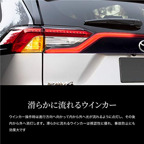 Amazon | RAV4 50系 バックドア ガーニッシュ LED テールランプ