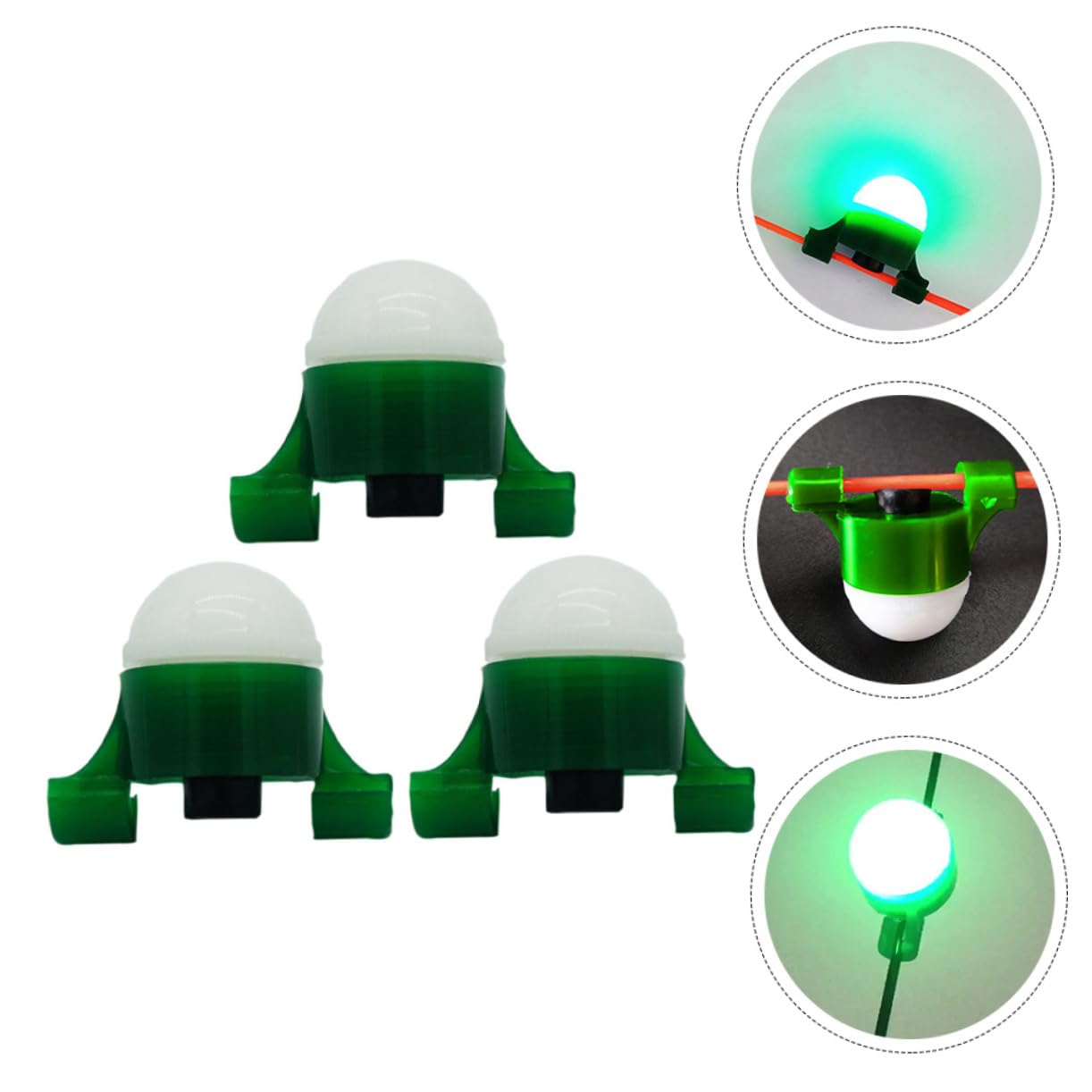YARNOW 15 Set luci da Pesca notturne Kit da Pesca Luce da Pesca a LED Lampada Allarme elettronico Lampada da Pesca Professionale lampade di Allarme per la Pesca Maggiore Spia Luminosa