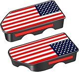 2PCS Rear Truck Tonneau Covers Stake Holes Cap Plugs Fit for Chevy Silverado/GMC Sierra 1500(2019-2024), Sierra 2500/3500HD(2020-2024) Bed Rail Stake Pocket Covers. (Red)