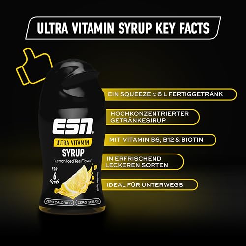 ESN Ultra Vitamin Syrup, Lemon Iced Tea, 65 ml – Ansicht 3