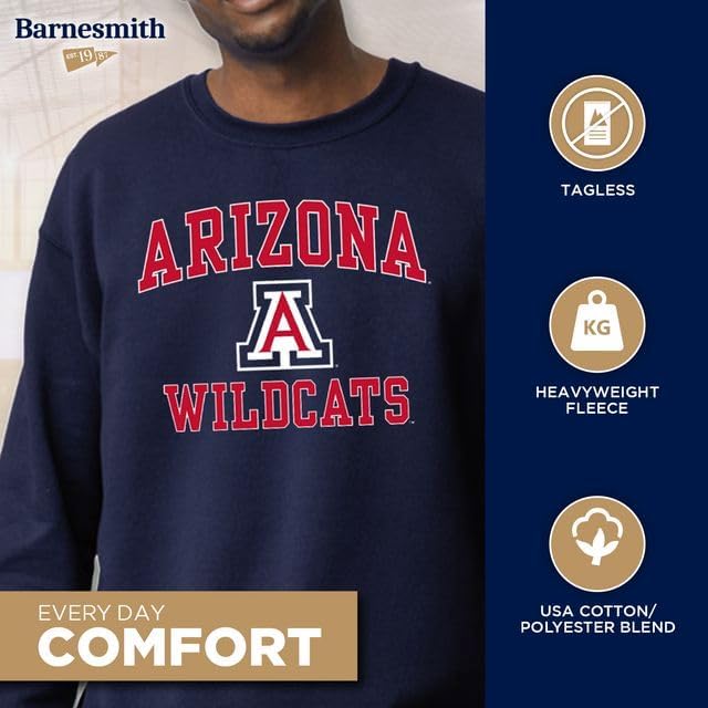 Barnesmith Spirit Logo, Adult Unisex, Crewneck Sweatshirt for College - Image 3