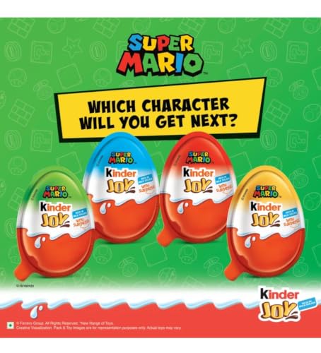 Image of Kinder joy Mario limited edition with surprise gift pack 20g X 8N =160 g