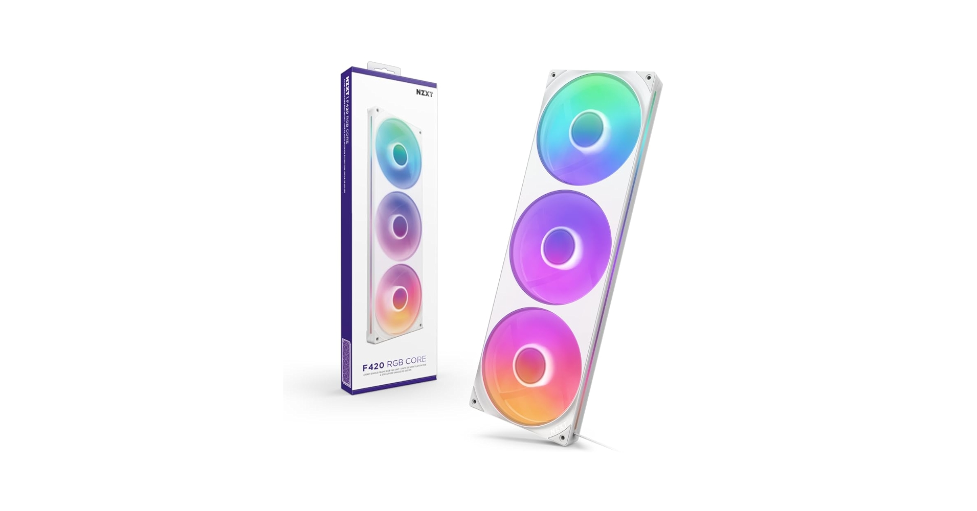 とあNZXT F420 RGB Fan White (未使用品) 51EEsKV-PbL.jpg_BO30,255,255,