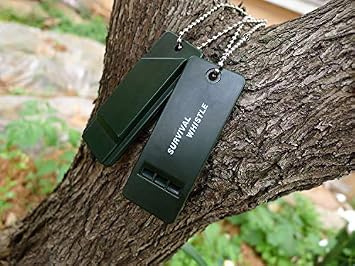 CO B 2 pack plastic high decibel outdoor survival whistle plastic pipe for outdoor, hiking, camping assistance