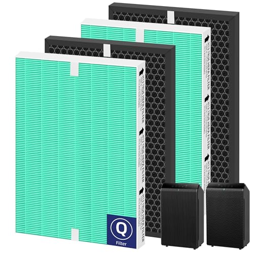 Image of 5510 5520 5530 HEPA Toxin Absorbe Air Purifier Filter Q Replacement for Winix 5510 5520 5530 Plasmawave Air Purifier H13 True HEPA Carbon Filter,# 1712-0123-00,2 Combon Set