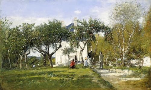Tableau peinture sur toile Eugène Louis Boudin décoration murale salon salon 60x90cm