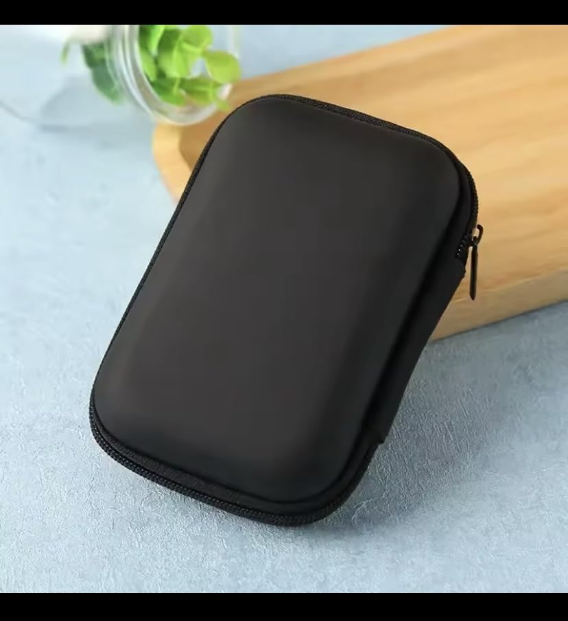 UKDGTMR Playing Cards Case for UNO, Card Game Case, Practical Playing Card Game Box Holder Headphone and Cable Storage Box (Black) - Image 3