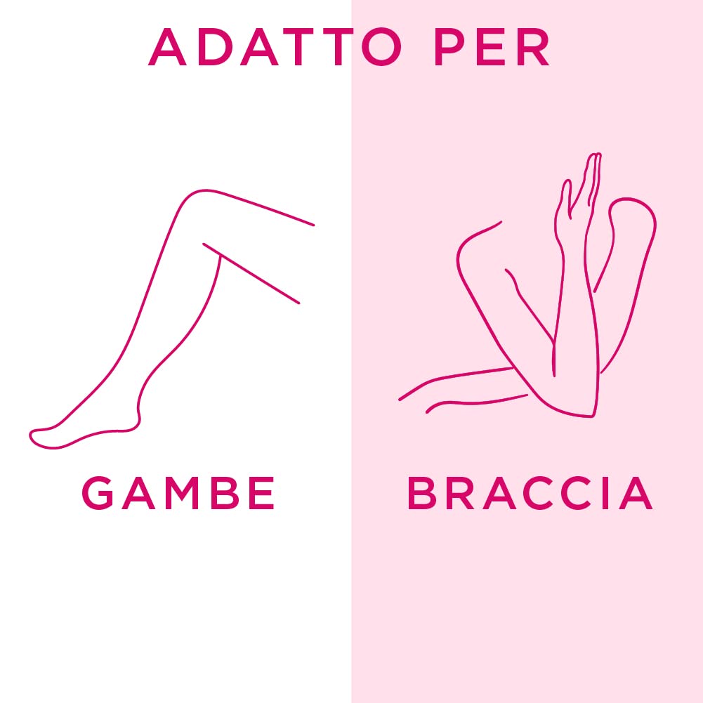 Veet Ricarica Cera Depilatoria Roll-On Gambe e Braccia Pelli Normali 50ml, con Burro di Karitè, 6 confezioni da 50ml