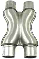 X-Pipe V-MAXZONE 51mm Acier Inox - Pour Système échappement Moteurs V, Gain Puissance/couple