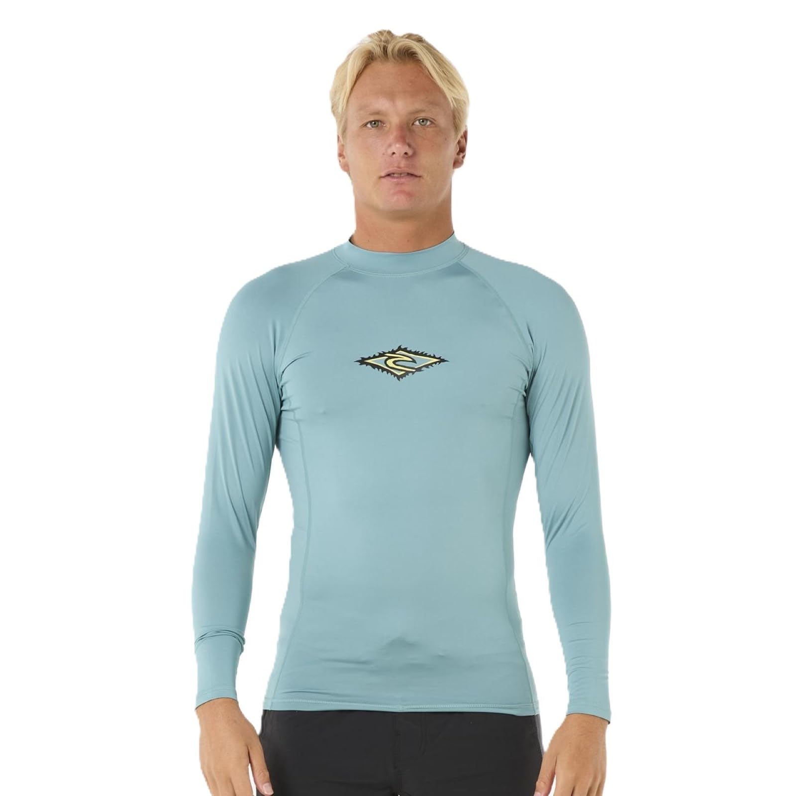Rip Curl Men's One Colour Raw Energy Upf Perf Long Sleeve Rash Vest - Blue Lagoon - Xl