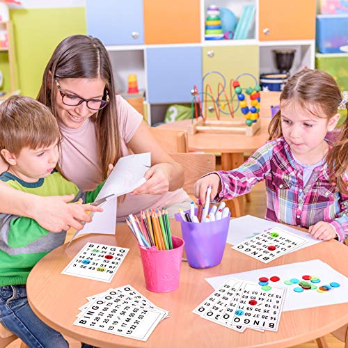 Gadpiparty 60-Pack Reusable Bingo Game Cards with Large Print Numbers, Ideal for Family Nights Easter Activities - Image 4