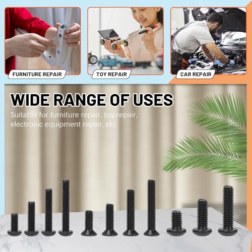 Image of Tanstic 502Pcs Universal RC Screw Kit, RC Repair Tool Kit with Magnetic Screw Tray Hardware Fasteners Compatible with Traxxas Axial Redcat HPI Arrma Losi 1 /8 1 /10 1 /12 1 /16 Scale RC Cars Crawler