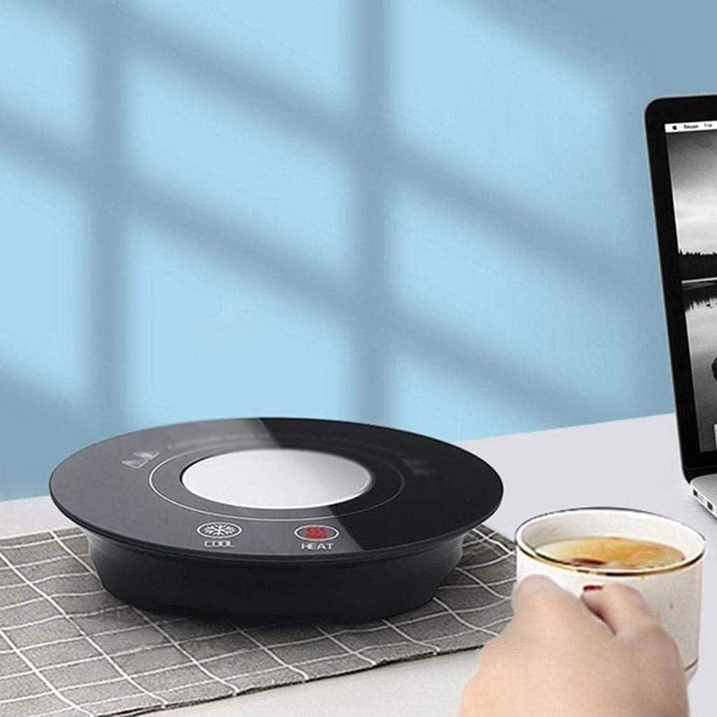 Electric Mug Warmer for Coffee Tea Milk Candle Beverage Cup Heater Safely Use for Office Easy to Clean Black
