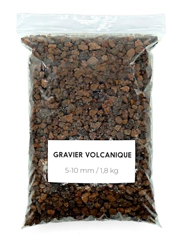 Landare Pierre de Lave 1,8Kg - Gravier Aquarium - Gravier Decoratif - Cailloux Decoratif - Pierre...