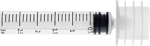 Miniatura 8 de Juvale Paquete de 45 adaptadores de botella de medicina a presión para jeringa, adaptador de dosificación médica de 3 tamaños para dispensadores