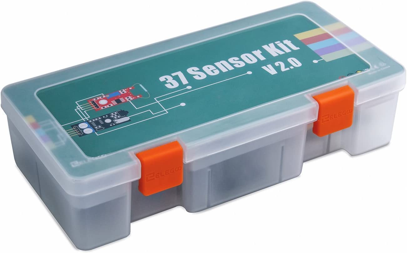ELEGOO 37 in 1 Sensors Kit di Moduli Sensore Aggiornato con Tutorial | Compatibile con Arduino, Raspberry Pi, ESP32