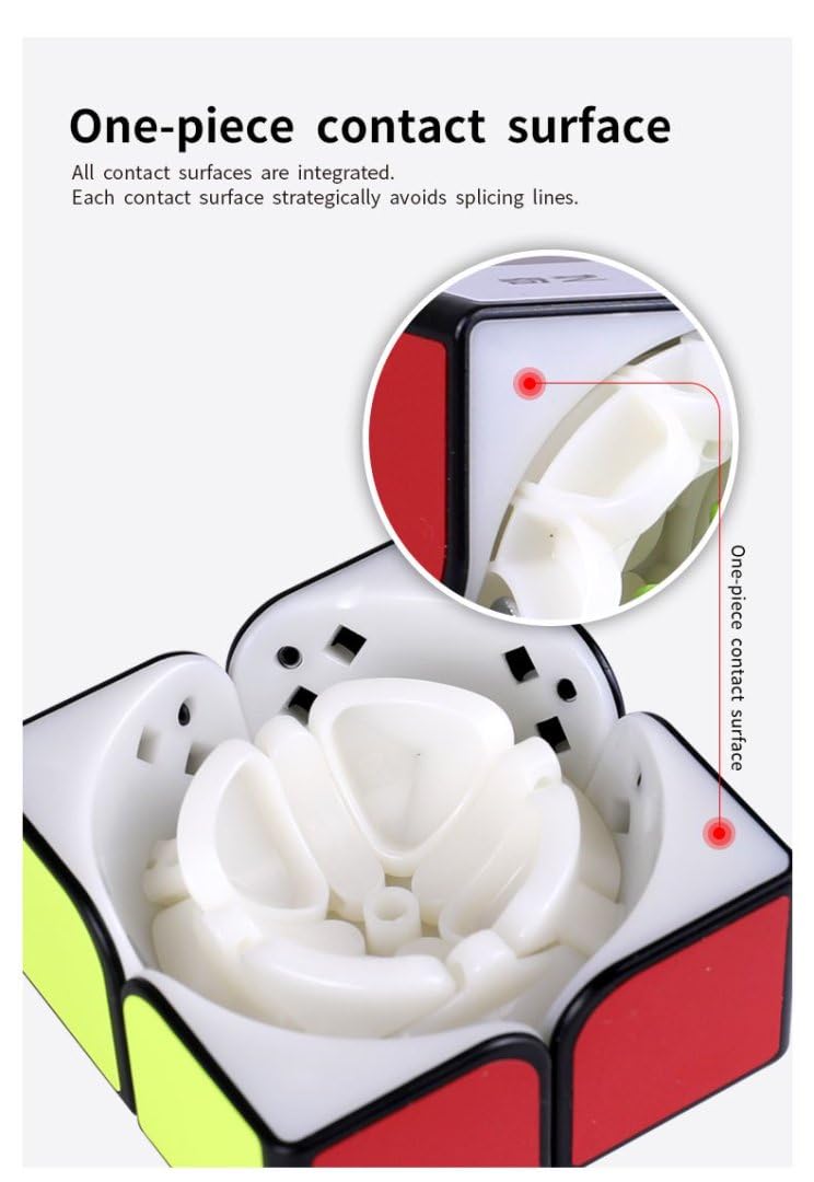 Logica Gochi - Cubo Magico 2x2 Qidi W - Cubo veloce e compatto - Puzzle twist - Gioco di logica - Per principianti e professionale