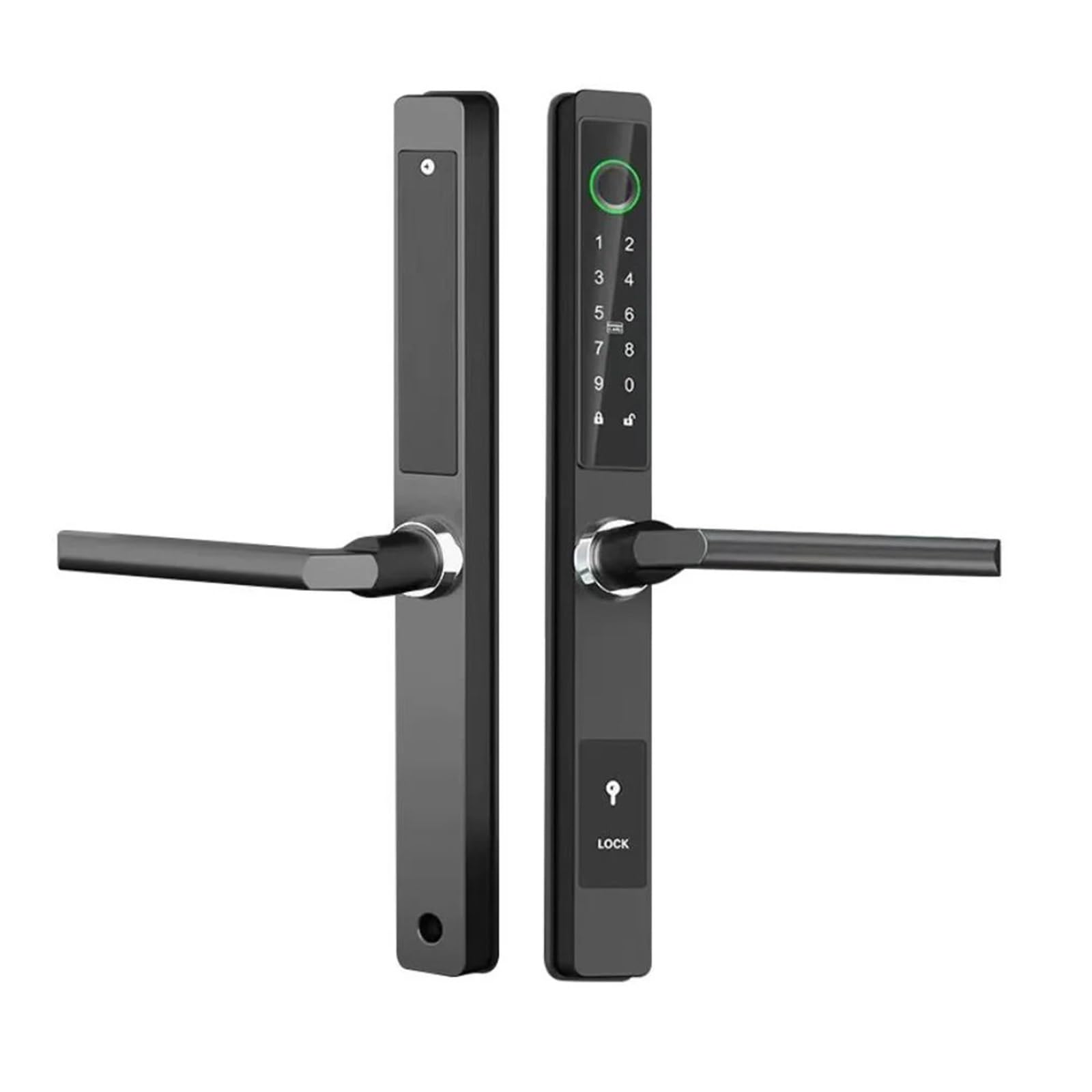TTLock - Cerradura inteligente de aluminio para puerta corredera con contraseña de diseño delgado