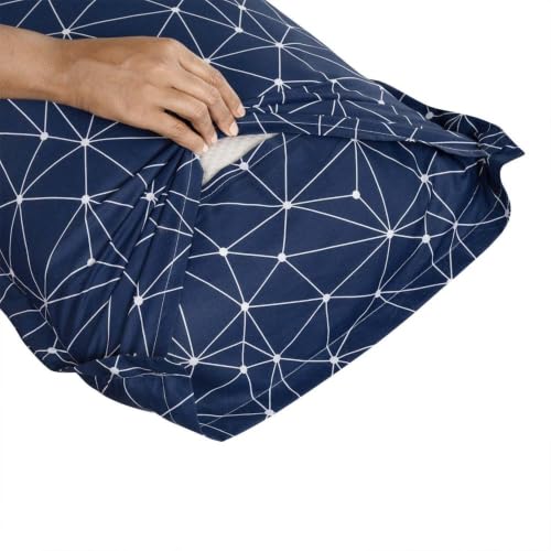 Image of Wakefit 100% Cotton Pillow Cover Set of 2 | 200 TC Soft & Breathable Pillow Cases | Standard Size 18 x 27 Inch | Skin Friendly, Durable & Gentle Machine Washable | Nicole
