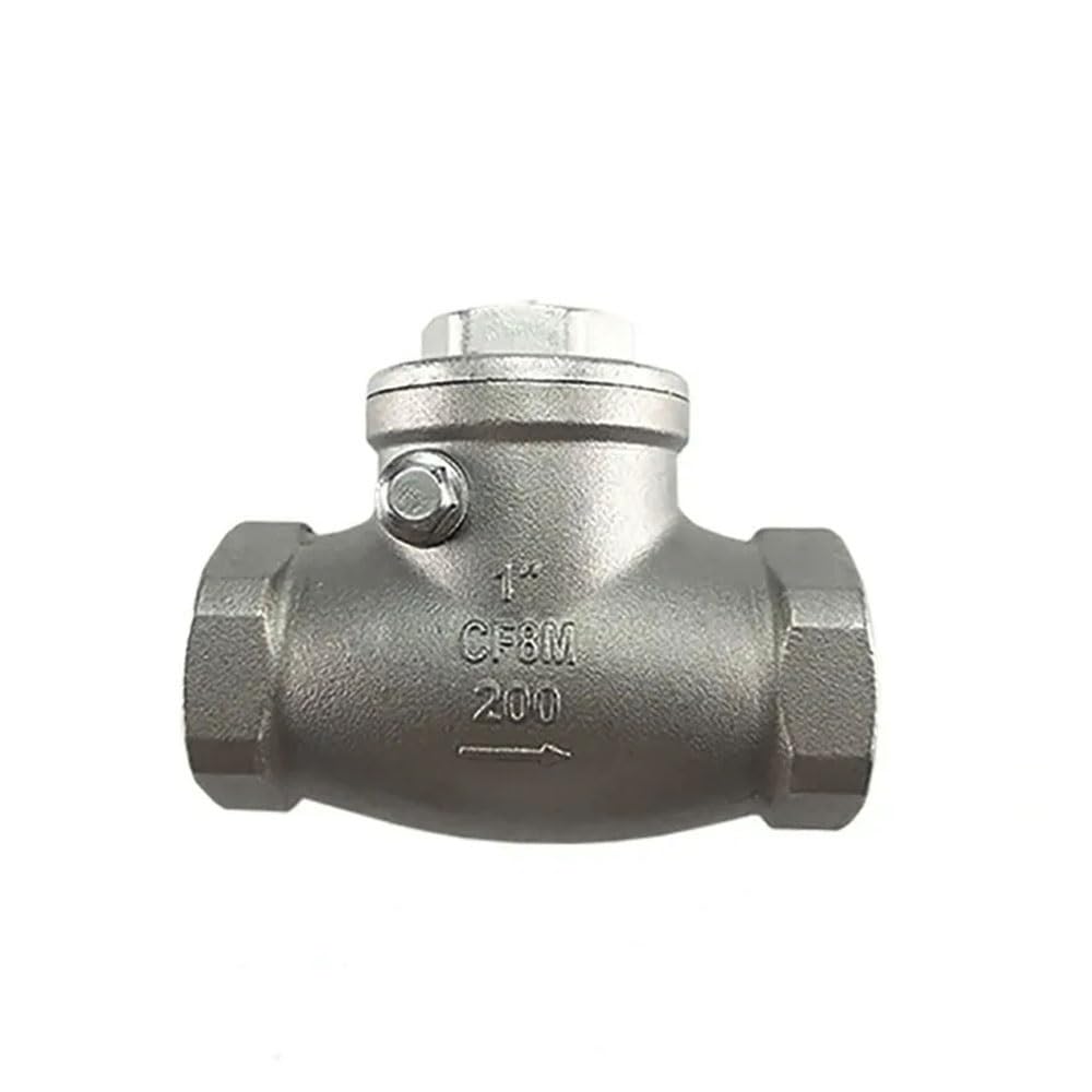 Clapet anti-retour horizontal DN32 femelle en acier inoxydable 304 à battant