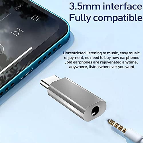 Image of C & E-Type C to 3.5mm Adapter Compatible with Oneplus 11R 7T 8T 9 Pro and All oneplus Devices - Type C to 3.5mm Jack [ 2 Pack ]
